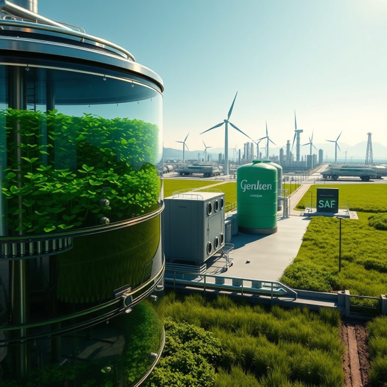 Harnessing the Power of Algae-Based Biofuels and Green Hydrogen Storage for a Carbon-Neutral Future